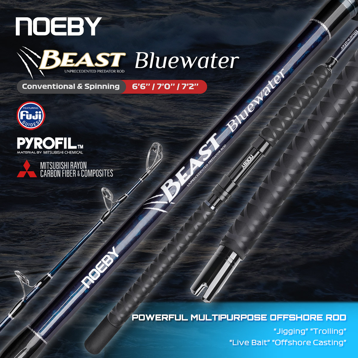 Fishing Rod Surf - Noeby Beast Offshore Casting Fishing Rod