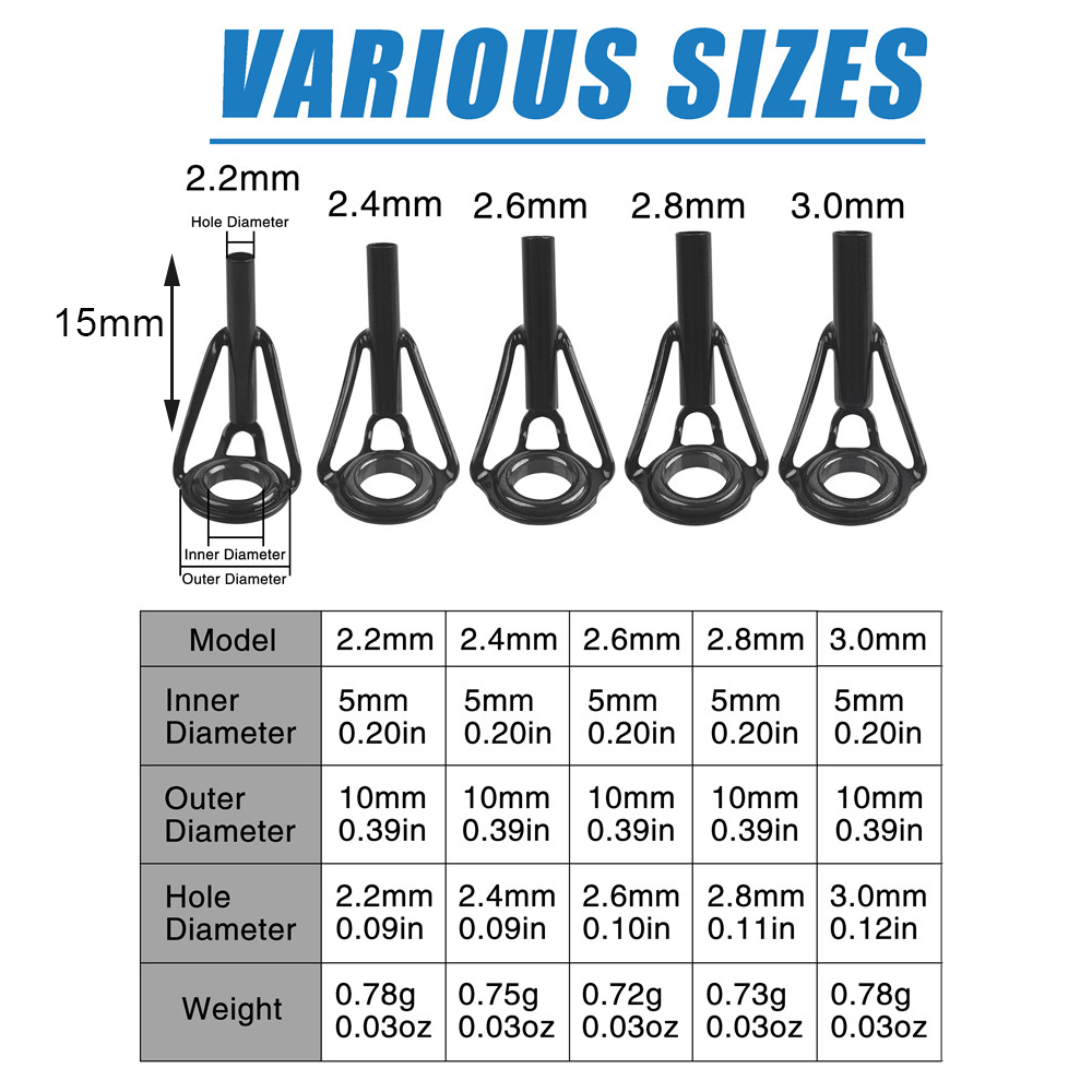 Fishing Rod Guides Fishing Rod - Fishing Rod Tip Replacement recensie en prijs