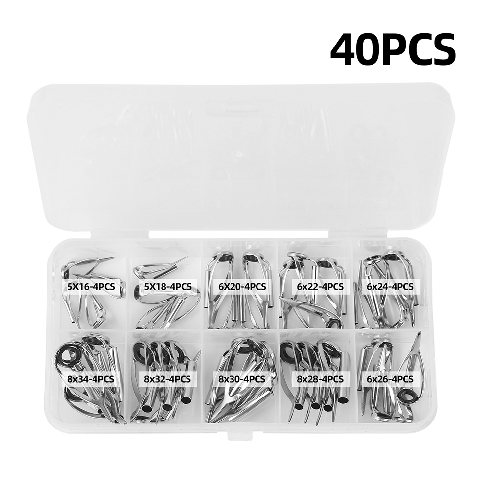 10/40pcs Fishing Rod Guide Rin - Fishing Rod Tip Replacement recensie en prijs