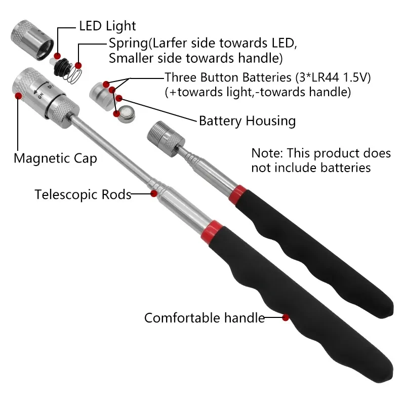 Telescopic Magnetic Pen with L - Fishing Rod Travel recensie en prijs