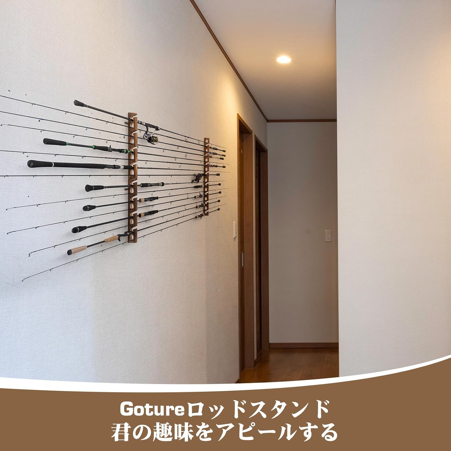 Goture Wood Fishing Rod Holder - Fishing Rod Rack recensie en prijs