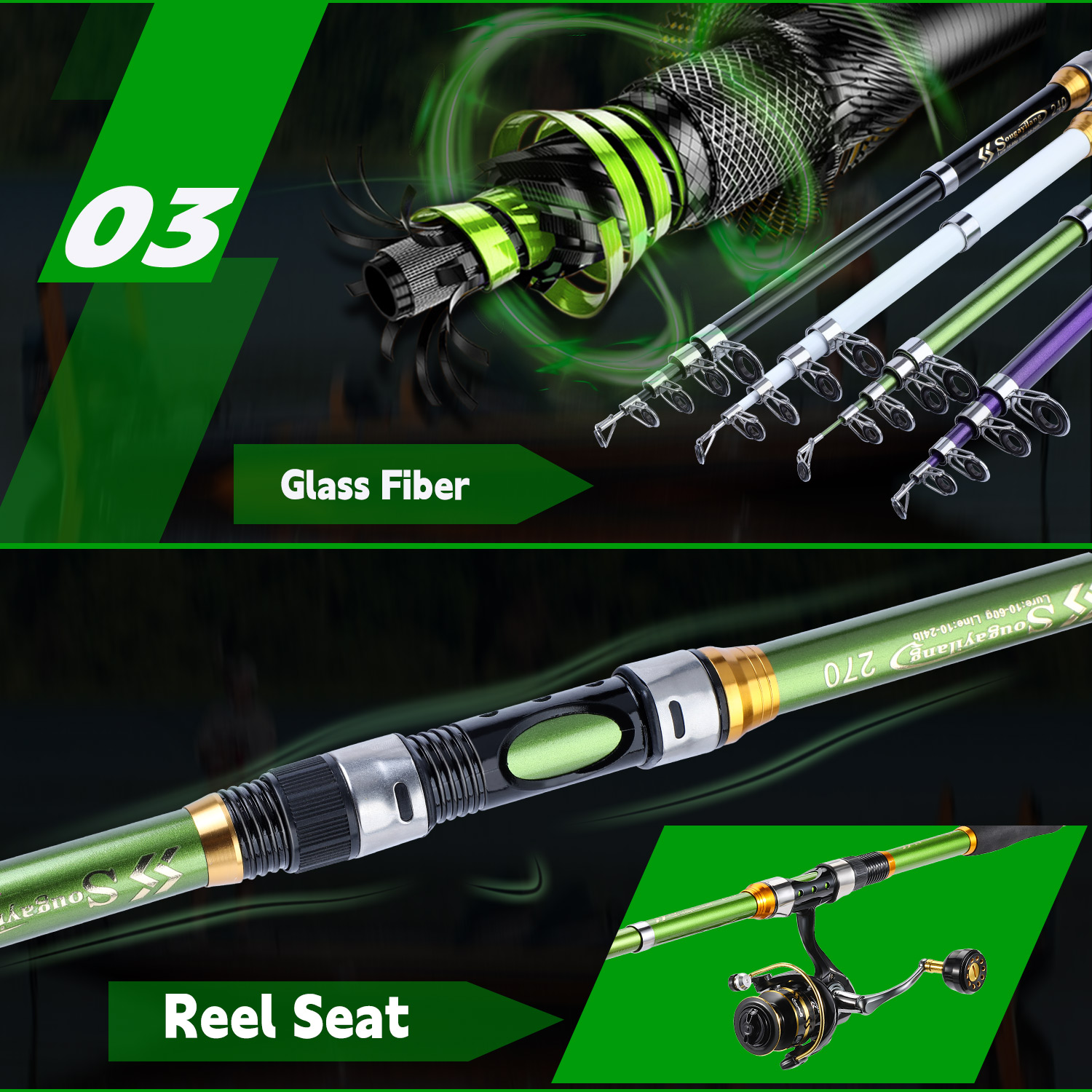 Sougayialng spinning fishing r - Fishing Rod Spinning recensie en prijs