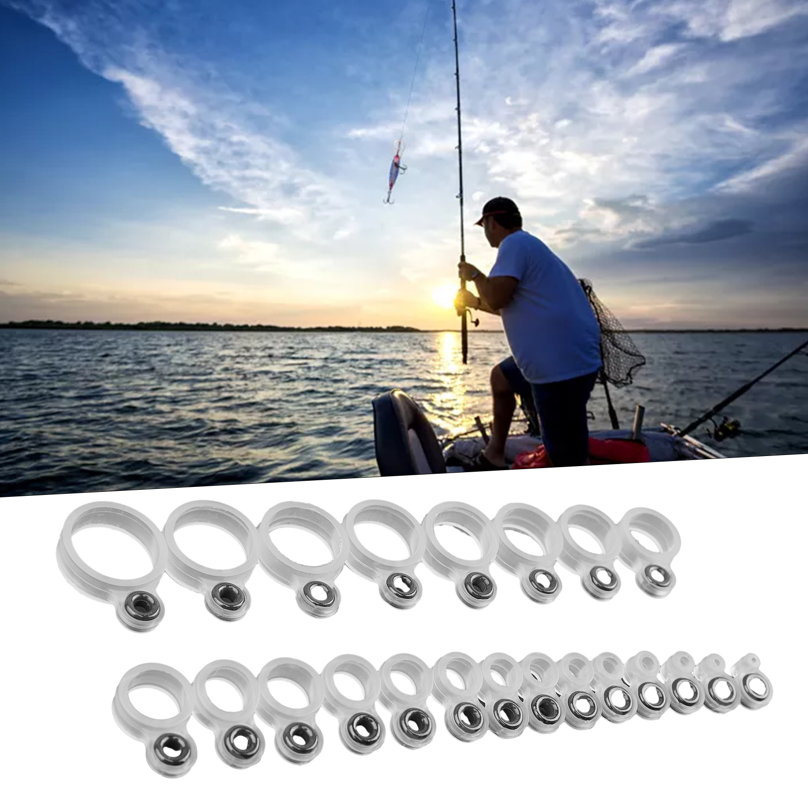 14/22Pcs Fishing Rod Eyelet Re - Fishing Rod Building Kit recensie en prijs