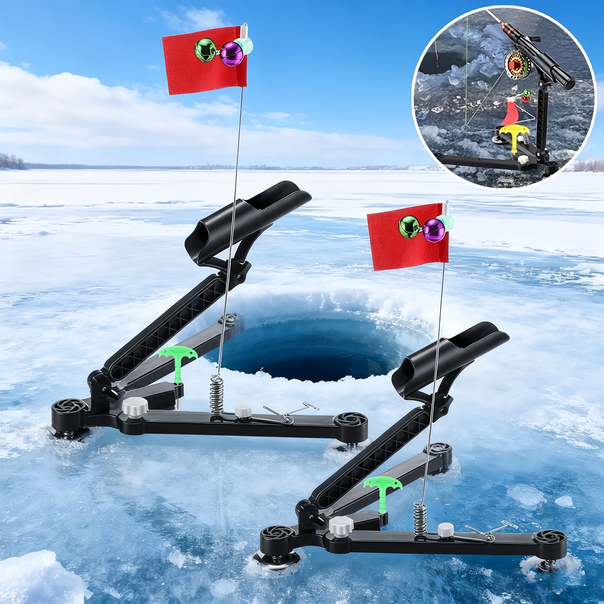 Foldable Ice Fishing Rod Holde - Fishing Rod Ice recensie en prijs