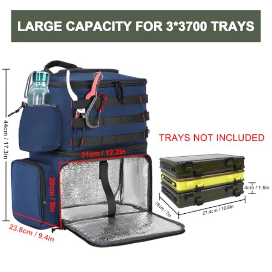 Fishing Backpack, Water Resist - Fishing Rod Holder recensie en prijs