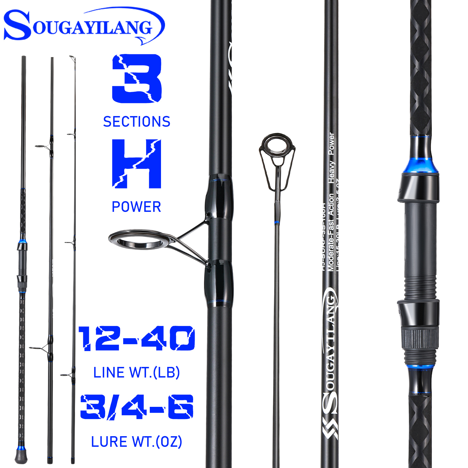 Sougayilang 2.7/3.0/3.3/3.6m 3 - Fishing Rod Surf recensie en prijs