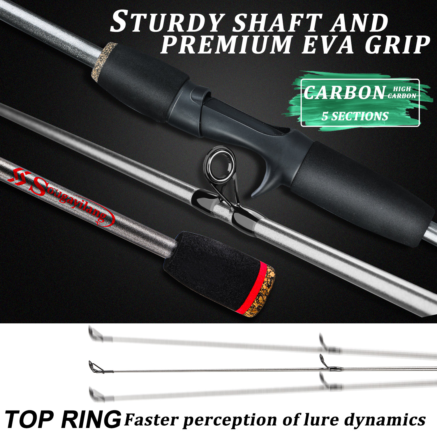 Sougayilang Fishing Rod Combo  - Fishing Rod Carbon Fiber recensie en prijs