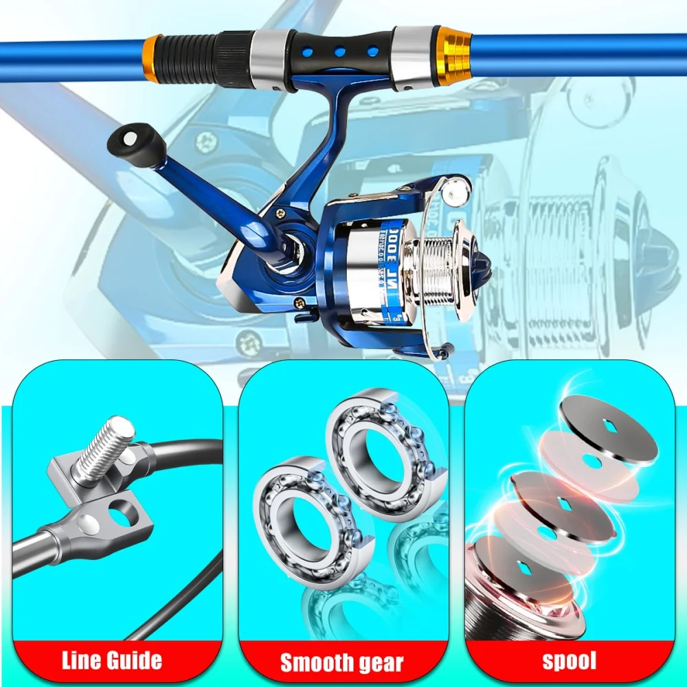 2.1-3.6M Telescopic Glass Fibe - Fishing Rod Spinning recensie en prijs