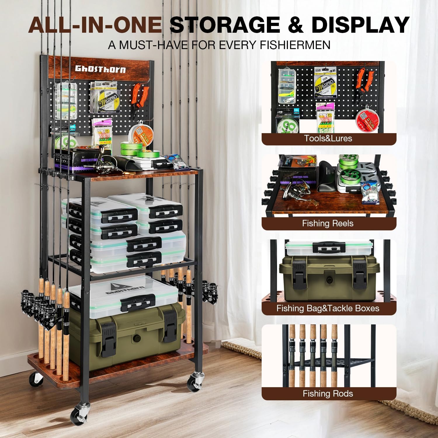 Fishing Rod Holder for Garage  - Fishing Rod Holder recensie en prijs