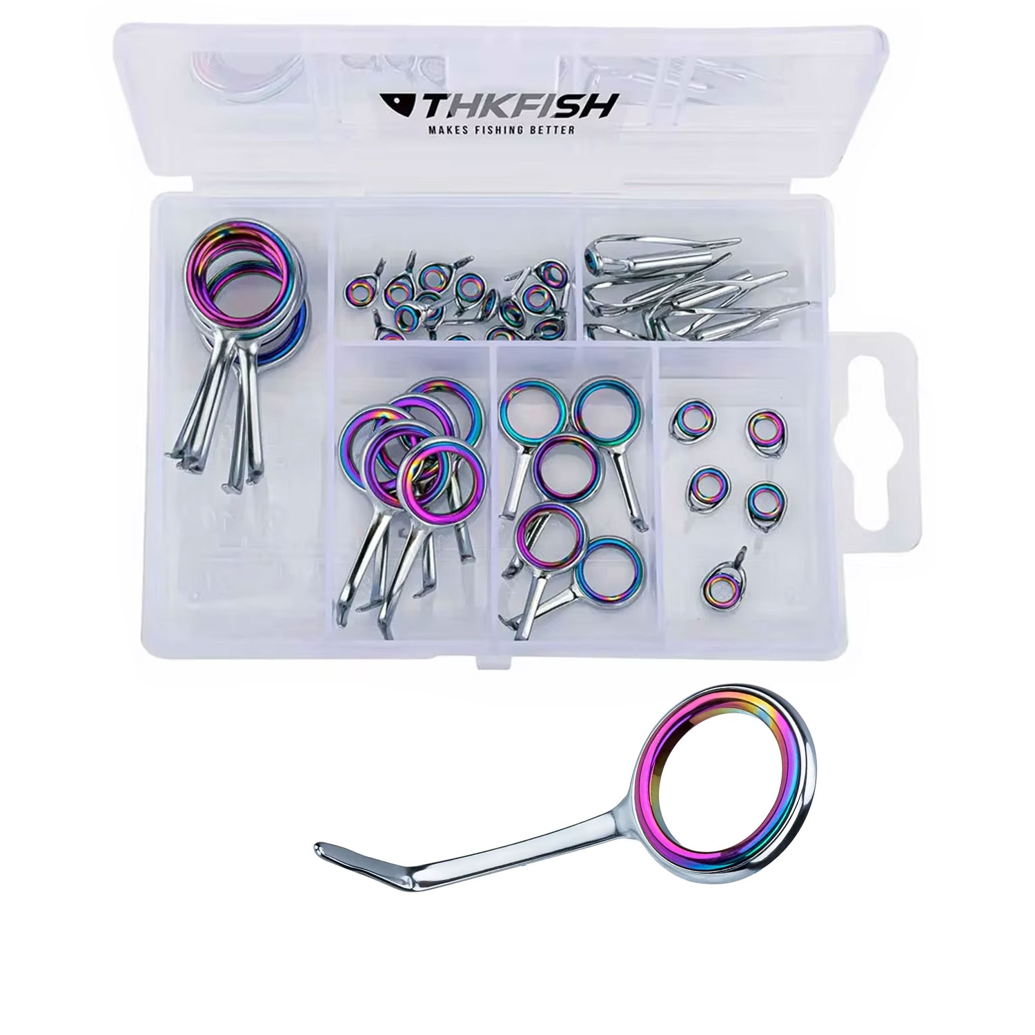 40pcs Colorful Fishing Rod Gui - Fishing Rod Tip Replacement recensie en prijs